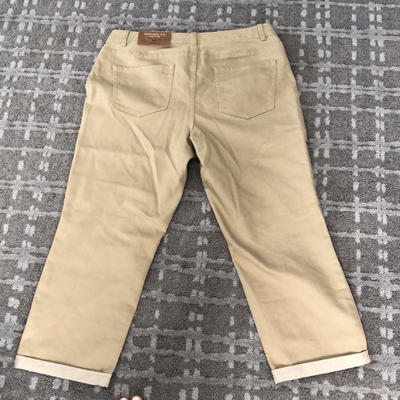 Coldwater Creek mini roll cuff crop pant size 10 - Picture 2 of 5